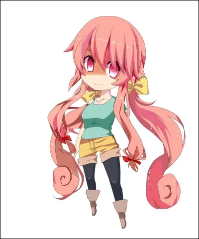 Elle est en apparence une jeune fille douce, très jolie et intelligente. En fait, c' st une yandere, une personne qui est d'apparence douce et gentille mais qui se révèle être psychopathe. Elle peut tuer n'importe quand. Elle est dans la même classe que Yukiteru Amano et, contrairement à ce dernier, elle semble être très sociale :