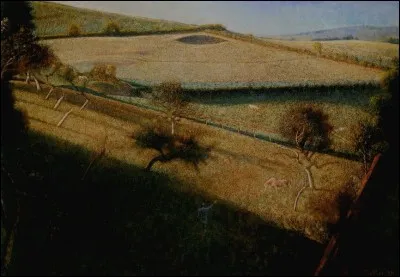 Qui a peint "Le champ triangulaire" ?