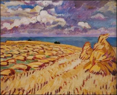 Qui a peint "Champ de blé devant la mer" ?