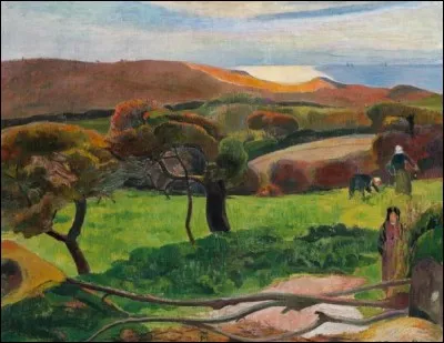 Qui a peint "Champs près de la mer" ?