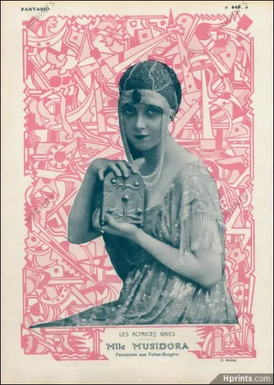 Musidora première vamp, actrice, réalisatrice, productrice, auteure mais aussi chanteuse. Certaines de ses chansons sont aujourd'hui reprises par Marie-Claude Cherqui qui tient à faire renaître le mythe . Mais qui est donc Marie-Claude Cherqui ?