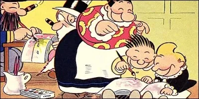 Dans la bande dessinée "Pim Pam Poum", qui sont les deux garnements qui ne pensent qu'à faire des farces ?