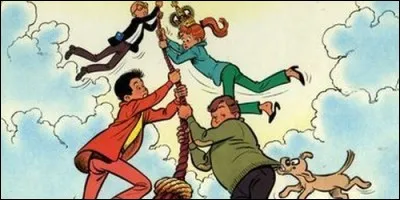 Dans la bande dessinée "Les Quatre As", comment s'appelle le chien ?