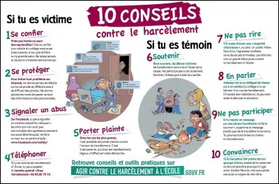 Si tu vois que quelqu'un rackette quelqu'un d'autre...