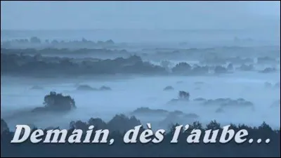 D - De qui le poème "Demain, dès l'aube..." est-il l'uvre ?