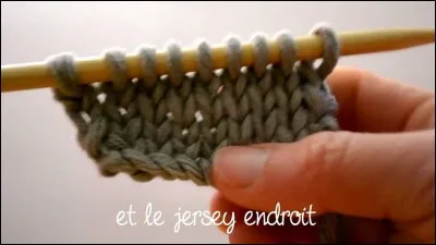 Quel point tricote-t-on en alternant un rang à l'endroit et un rang à l'envers ?