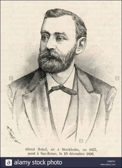 Quand la dynamite a-t-elle été découverte par Alfred Nobel ?
