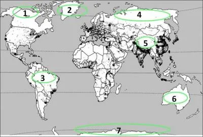 Que représentent les zones entourées en vert ?