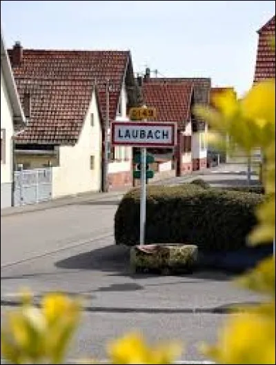 Commune Bas-Rhinoise, Laubach se situe en r&eacute;gion ...