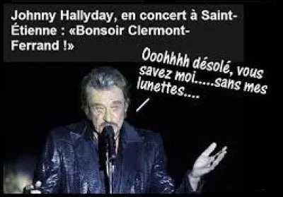 Pour laquelle de ces sociétés de lunetiers Johnny Hallyday fait-il la promotion publicitaire ?