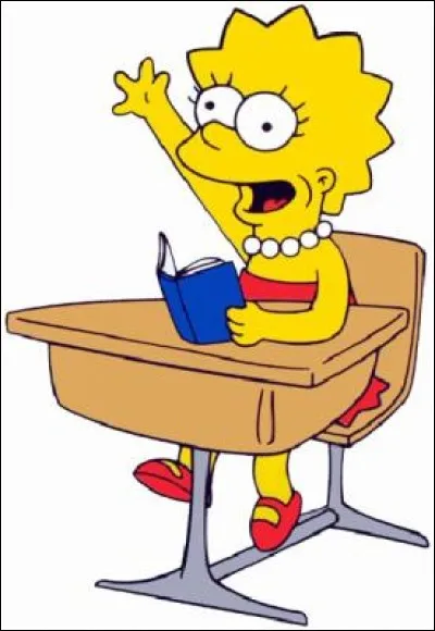 Pour Lisa Simpson, c'est le cours de musique qui l'intéresse plus que tout.
- Lisa, qui a composé l'opéra "La Traviata" ?