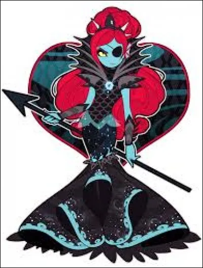 Dans quel AU Undyne est-il comme représenté sur l'image ?