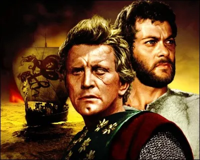 Quel acteur donne la réplique à Kirk Douglas dans le film "Les Vikings", sorti en 1957 ?