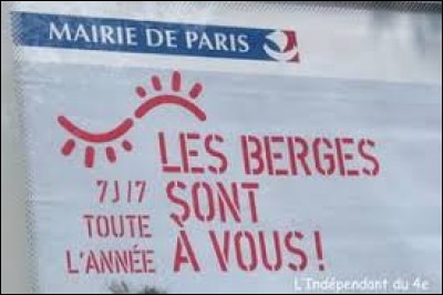 La mairie de Paris l'afirme : ''Les berges sont à vous'' !