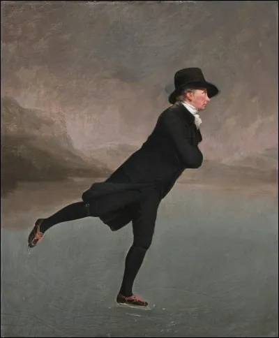 Ce très joli tableau d'Henry Raeburn, Le révérend Robert Walker patinant sur le Loch Duddingston, peut, avec un soupçon d'imagination, faire penser à une scène amusante du film... ?