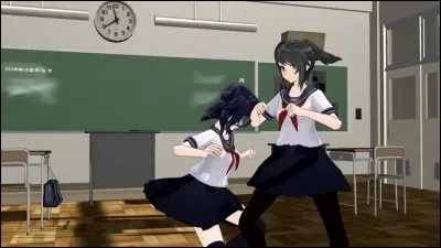 Tu discutes avec Megami et tu aperçois du coin des yeux Ayano et Budo en train de suivre Senpai comme des chiens, mais très furtivement, que fais-tu ?