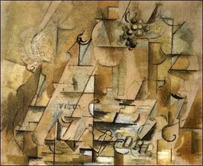 "Compotier, bouteille et verre" (1912) est une uvre de ...