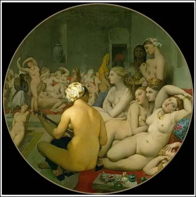 "Le bain turc" (1862) est un tableau de ...