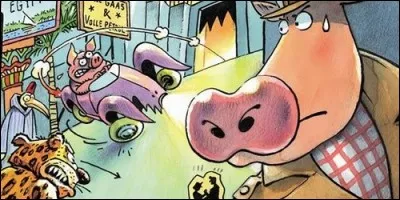Dans la bande dessinée "La Vache", quel est le nom de code de ce détective?