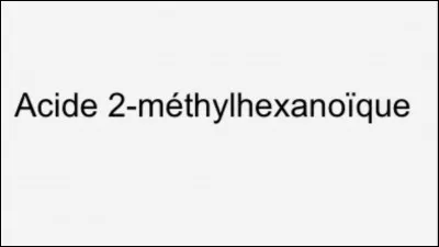 Quelle est la formule semi-développée de cette molécule ?