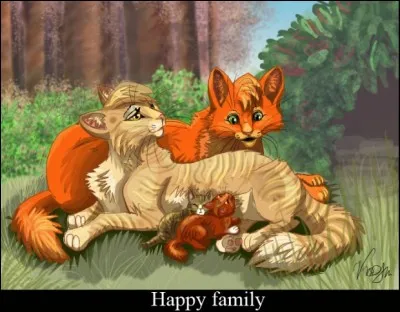 Tempête de Sable est maintenant mère d'une heureuse famille avec Étoile de Feu. Qui sont leurs enfants ?