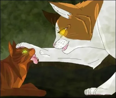 Pendant la grande bataille finale, Petite Feuille se sacrifie pour Tempête de Sable. Mais pas pour n'importe quelle raison ! Qui s'apprêtait à la tuer ?