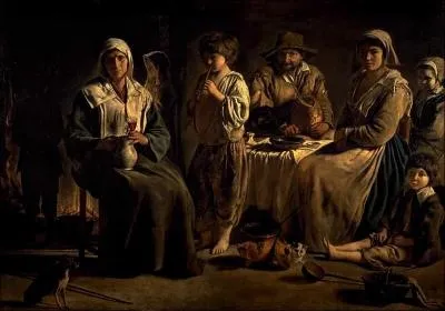 Qui a peint cette famille de paysans ?