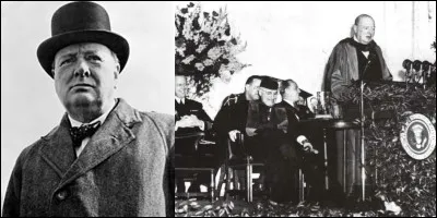 Cet ancien dirigeant d'un pays allié (pendant la 2e Guerre mondiale) prononça cette citation, on peut dire qu'elle entérine le début de la Guerre froide. C'est le discours de Fulton : 
« De Stettin dans la Baltique jusqu'à Trieste dans l'Adriatique, un rideau de fer est descendu à travers le continent. »
Qui prononça ce discours ?