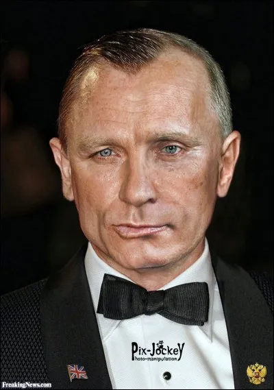 Comme vous pouvez le constater, c'est une photo de Daniel Craig, alias James Bond 007 !