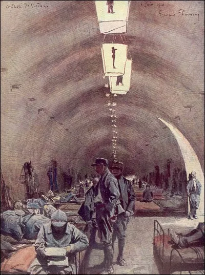 Pendant la bataille de Verdun ...