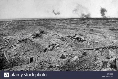 L'espace compris entre les premières lignes ennemies est ...