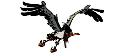 Elle, au contraire du précédent personnage, est déprimée. Rieuse oui, mais des mauvais coups de Gaston. Son cri aurait plutôt l'effet de nous glacer le dos.