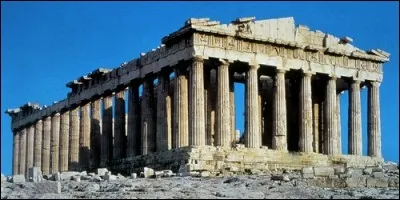 Quel est le plus majestueux des temples de l'Acropole, dédié à Athéna ?