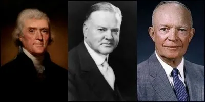Qu'ont en commun Thomas Jefferson, Herbert C Hoover et Dwight David Eisenhower ?