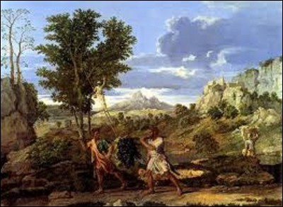 ''Les Saisons'' est le dernière ensemble de peintures à l'huile réalisées par ce peintre de mouvement classicisme. C'est un cycle de quatre toiles représentant chacune une saison. Peintes à Rome entre 1660 et 1664 pour le duc de Richelieu, le neveu du cardinal, le tableau ''L'Automne'' est aussi appelée ''La Grappe de Canaan'' (voir lien). Quel artiste est l'auteur de ce chef-d'œuvre ?