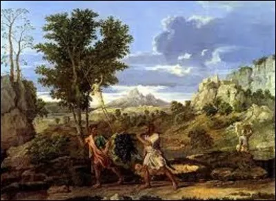 ''Les Saisons'' est le dernière ensemble de peintures à l'huile réalisées par ce peintre de mouvement classicisme. C'est un cycle de quatre toiles représentant chacune une saison. Peintes à Rome entre 1660 et 1664 pour le duc de Richelieu, le neveu du cardinal, le tableau ''L'Automne'' est aussi appelée ''La Grappe de Canaan'' (voir lien). Quel artiste est l'auteur de ce chef-d'uvre ?