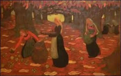 Actuellement conservée au Norton Simon Museum, musée d'art situé à Pasadena près de Los Angeles en Californie, ''Automne, les Ramasseurs de noisettes'' est une toile réalisée en 1894 par un peintre et sculpteur de mouvement nabi. Il se nomme :