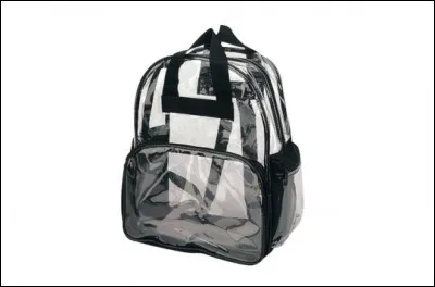 Transparent le sac à dos. Il est donc interdit... ?