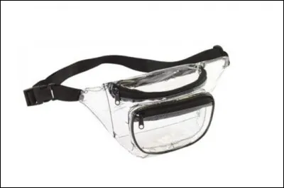 Transparent le sac banane. Il est donc interdit... ?