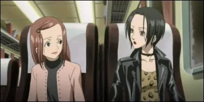 Qui Nana rencontre-t-elle dans le train qui l'amène à Tokyo ?