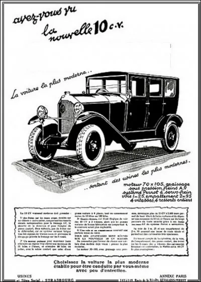 Quelle marque de voiture est représentée sur cette affiche ?