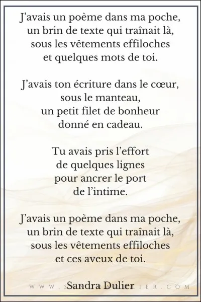 Poésie - Qui a écrit le poème "Avent" ?