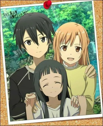 À quel palier et où a été trouvée Yui, la fille virtuelle de Kirito et Asuna ?