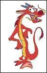 Dragon, ami de ' Mulan', film de walt Disney.
