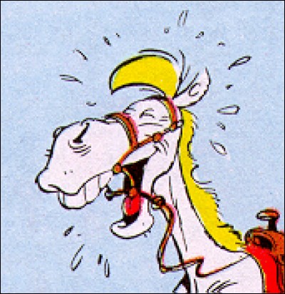 C'est le cheval de Lucky Luke. C'est un personnage intelligent, digne de Milou. Un vrai compagnon pour le '' poor, lonesome cowboy, far
away from home.'' Rataplan le fait rire, il joue aux échecs, pêche, discute et c'est le cheval le plus rapide de l'Ouest.