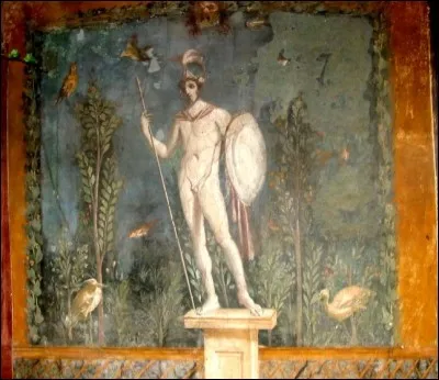 Quel dieu est représenté sur cette peinture d'époque ?