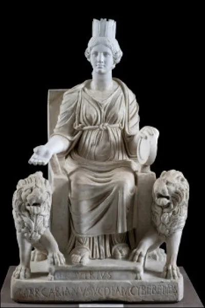 Une sculpture de la déesse...