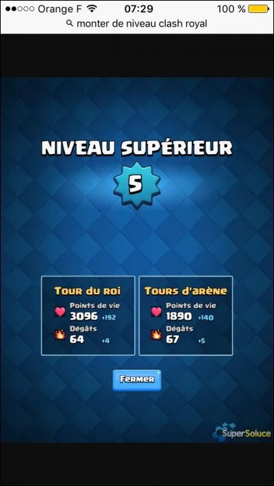 Combien y a-t-il de niveaux possible ?