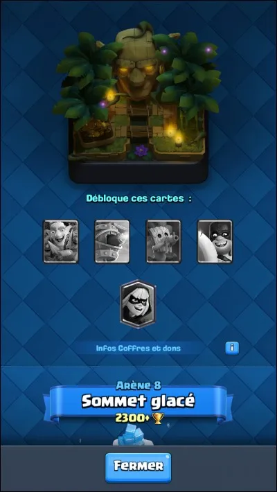 Combien de trophées faut-il au minimum pour monter à l'arène 9 ?