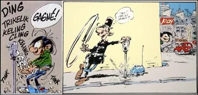 Franquin, l'auteur de la BD, détestait les parcmètres ! Donc, il fit de Gaston un ennemi de cet objet. Résultat, Gaston créa un nombre important d'inventions pour « transformer » ces « affreux mange-fric ».
Parmi ces trois propositions, laquelle n'est pas une invention de Gaston ?